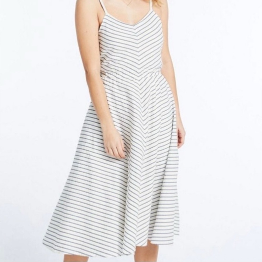 L.L. Bean Signature Strappy Seersucker Dress